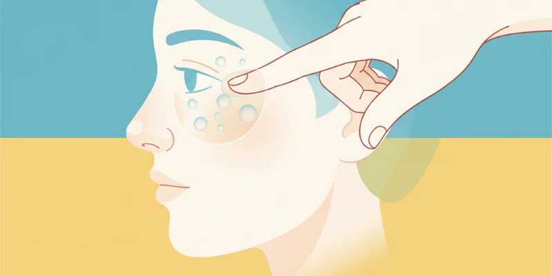 加湿空気清浄機が乾燥した部屋で稼働している様子のイラスト。花粉やハウスダストから守る空気清浄機能と、乾燥による不快感を軽減する加湿機能を備えた高性能なモデルが描かれています。